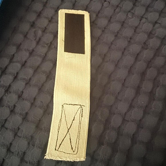 Vintage 70s/80s Blue Knot/Twist Braided belt w/homemade elastic extension - Picture 3 of 8